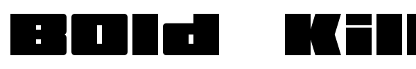 Bold Killer font preview